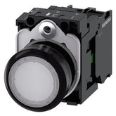 Siemens Illuminated pushbutton, momentary contact, white, 1NO Siemens